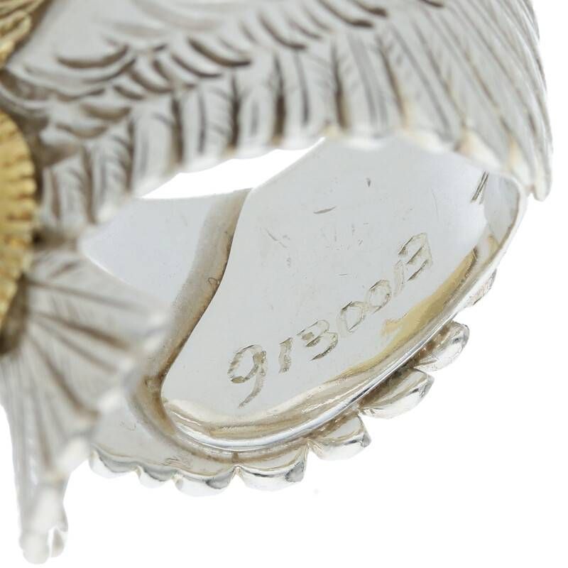 ケンキクチ 印台付きイーグルリング メンズ 14号 - メルカリ