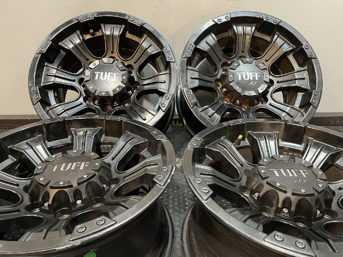 TUFF A.T. T06 タフAT 社外ホイール 16インチ 4本 8J8HPCD165.1 10 ブラック ハマー ダッジ等 MHA504