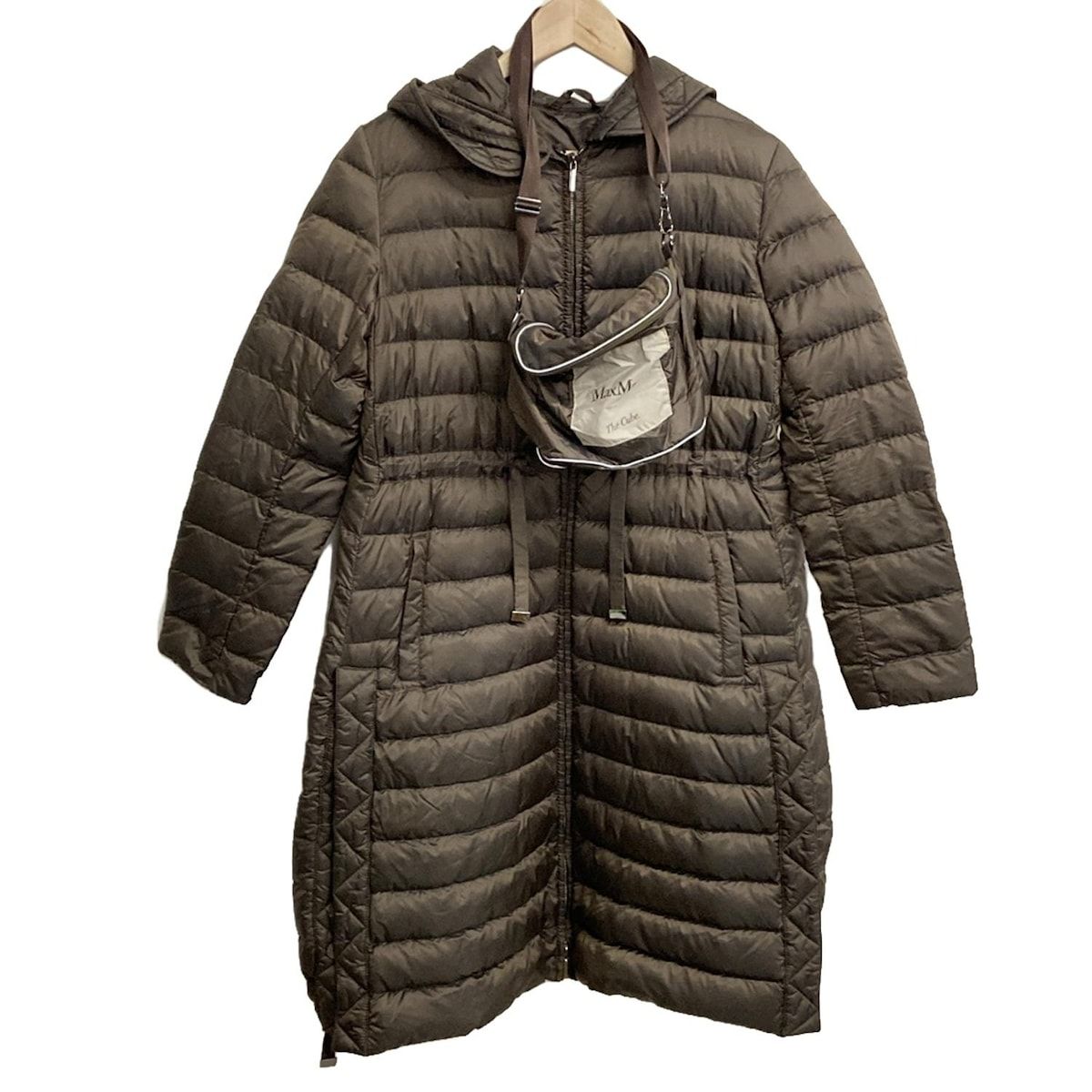 Max Mara マックスマーラ ダウンコート サイズ40 M レディース - ダークブラウン The Cube|ポケッタブル
