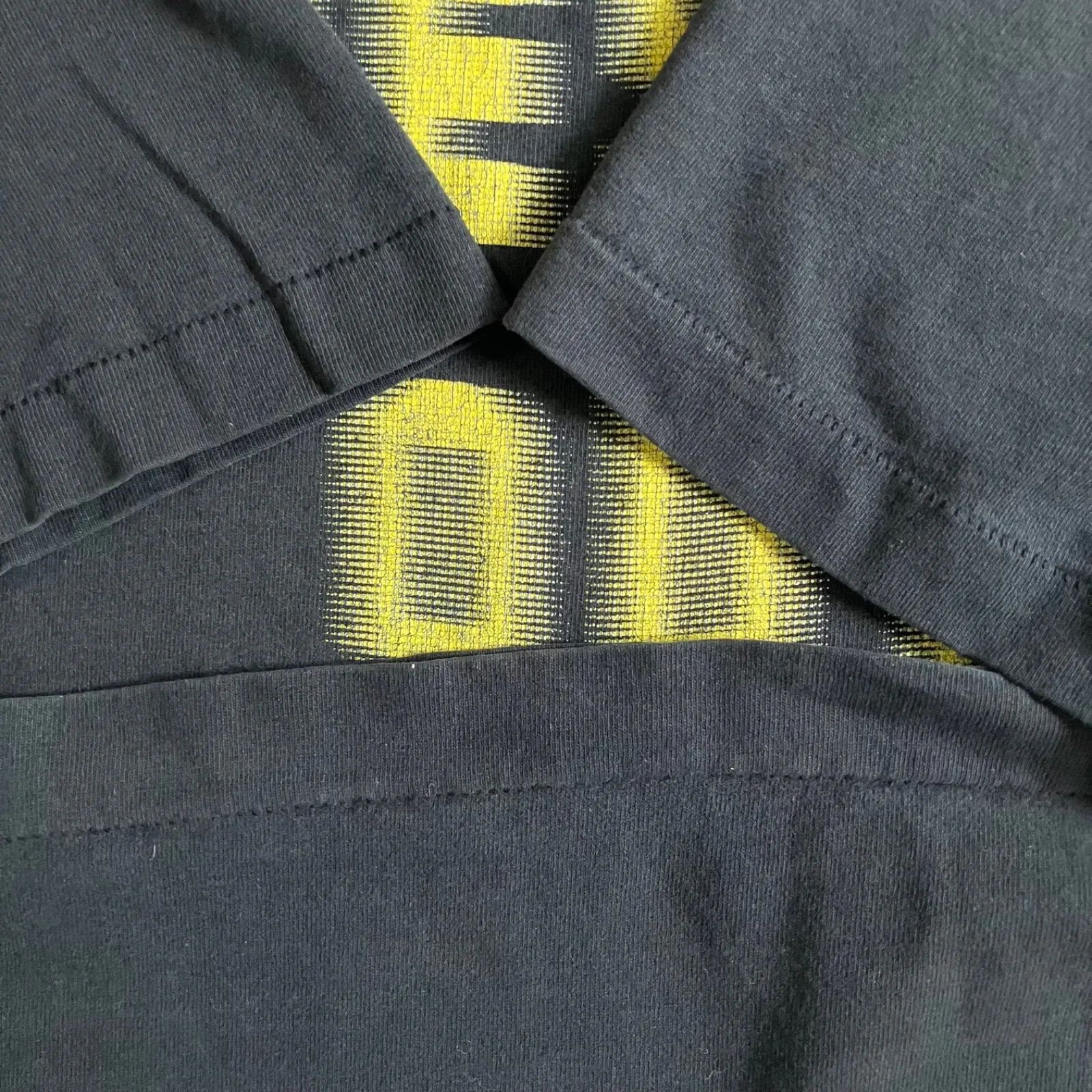 90s モーション モザイク ボカシ 古着 Tシャツ 1995 シングルステッチ 90s～ stressed out Tシャツ モーション文字 モザイク文字 ぼかし文字