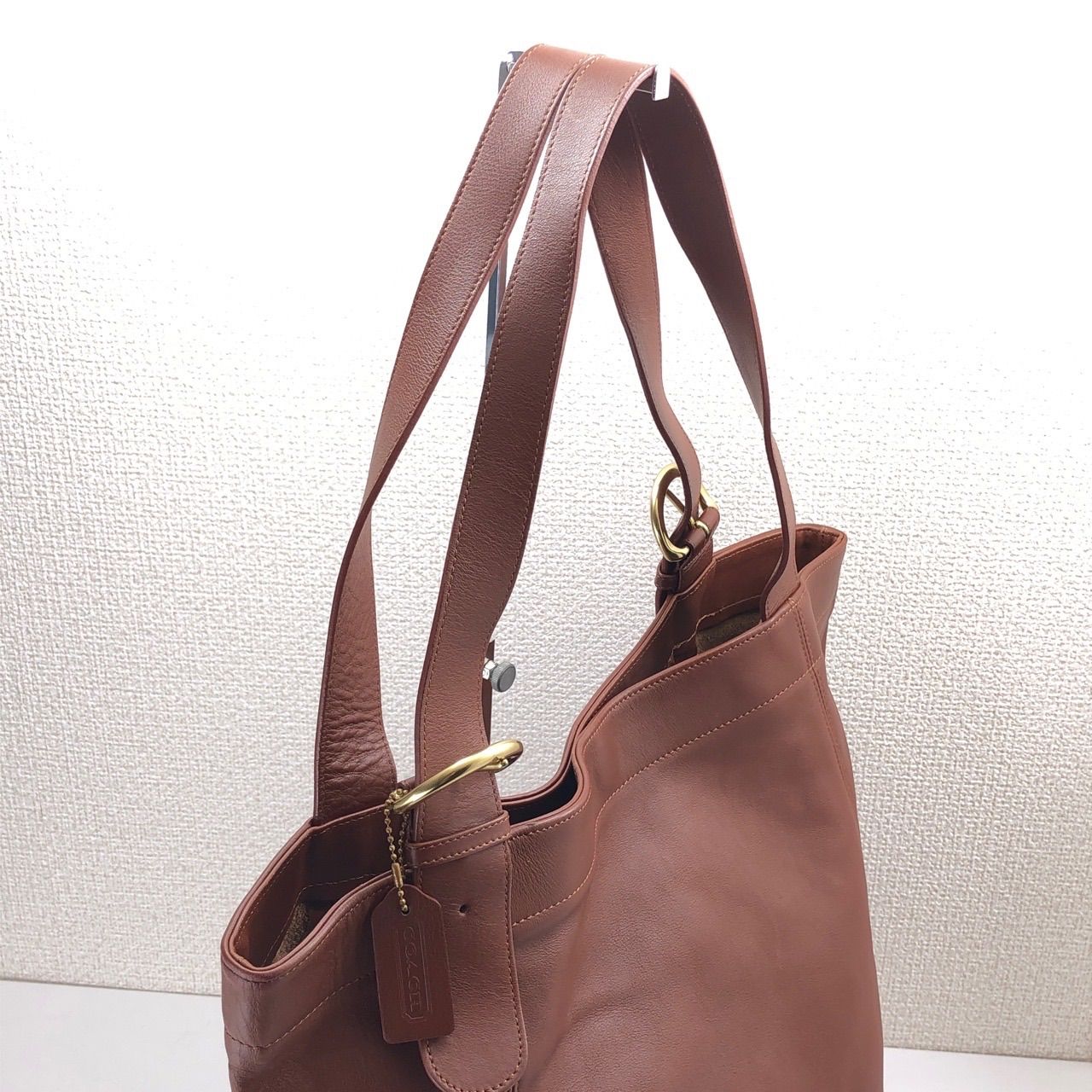 COACH オールドコーチ トートバッグ レザー ライトブラウン 4082