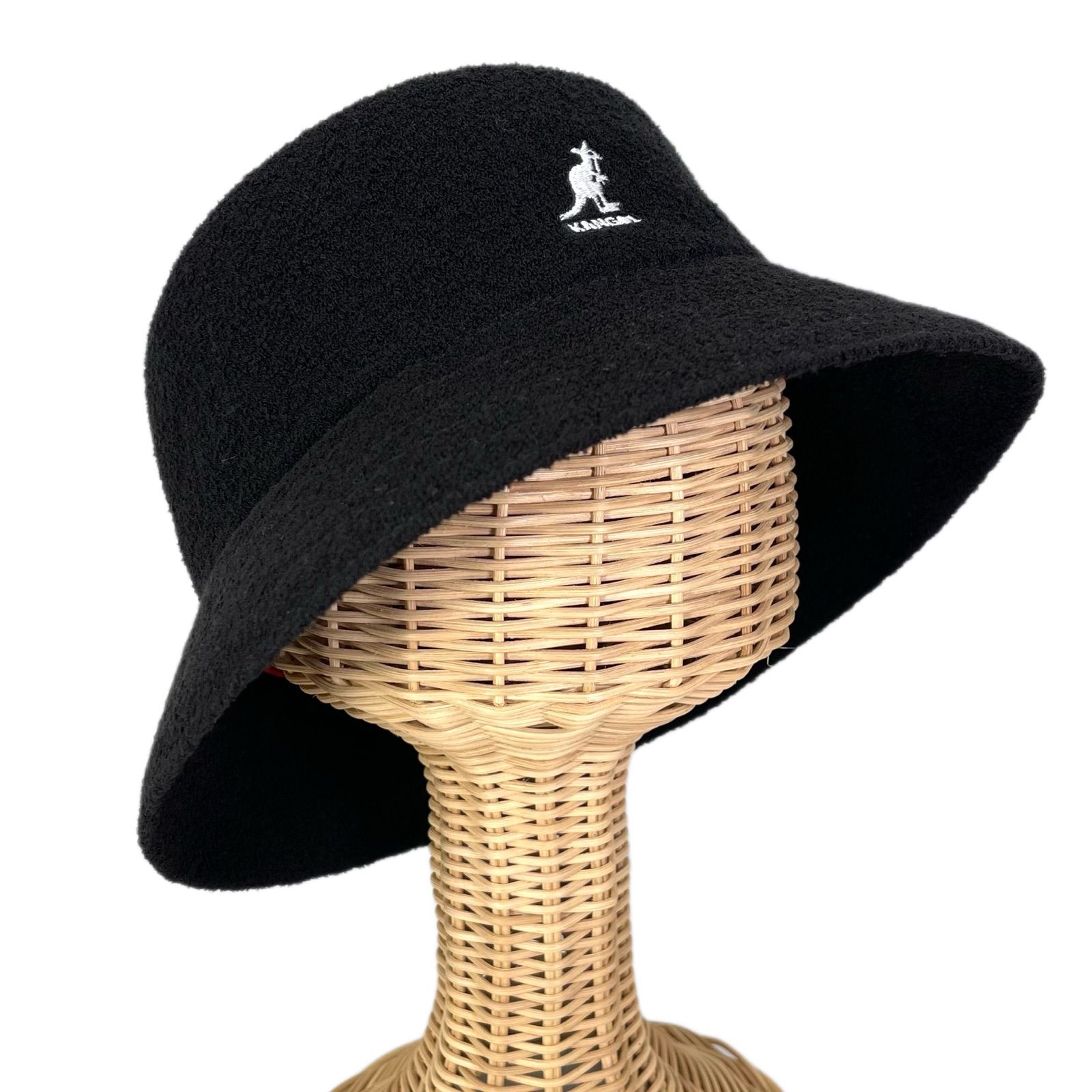 KANGOL Bermuda Bucket バミューダ素材 パイル系 バケットハット BLACK