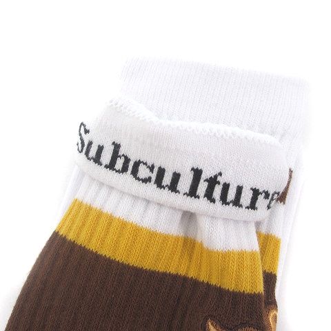 サブカルチャー SUBCULTURE SC タグ付き SCSX-CL01 靴下 ソックス ロゴ 