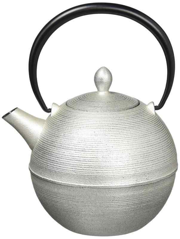 南部鉄器 日の丸 銀 鉄急須 10076