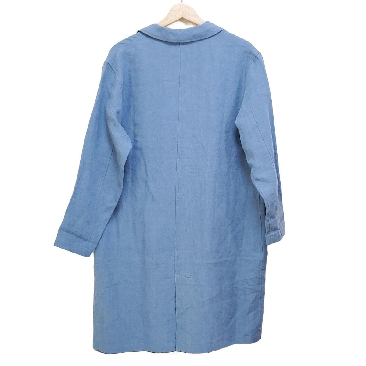 中川政七商店 ナカガワマサシチショウテン コート レディース - ブルーグレー 長袖 麻 春 秋