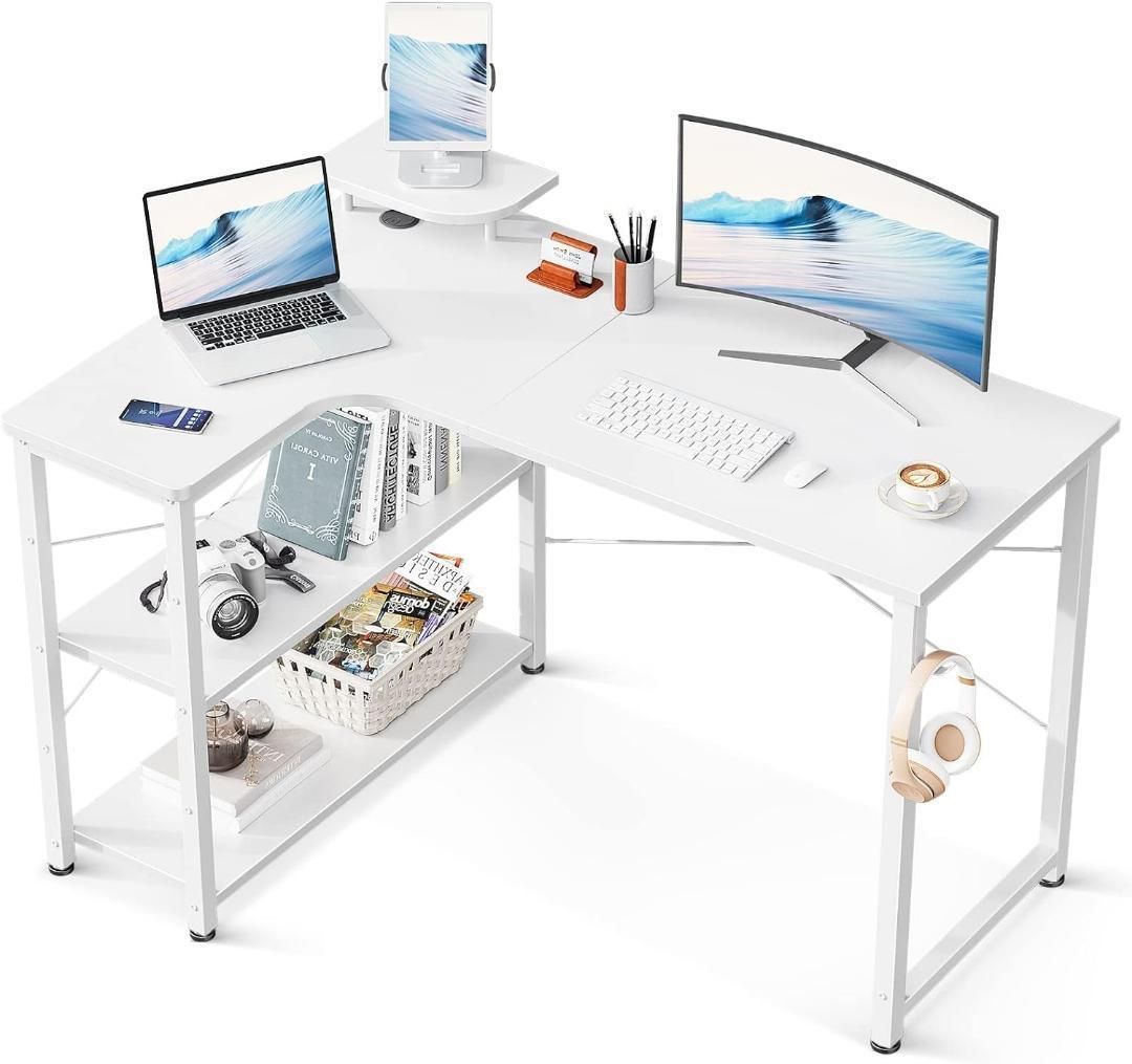 パソコンデスク L字 ゲーミングデスク 幅110 L字デスク pcデスク