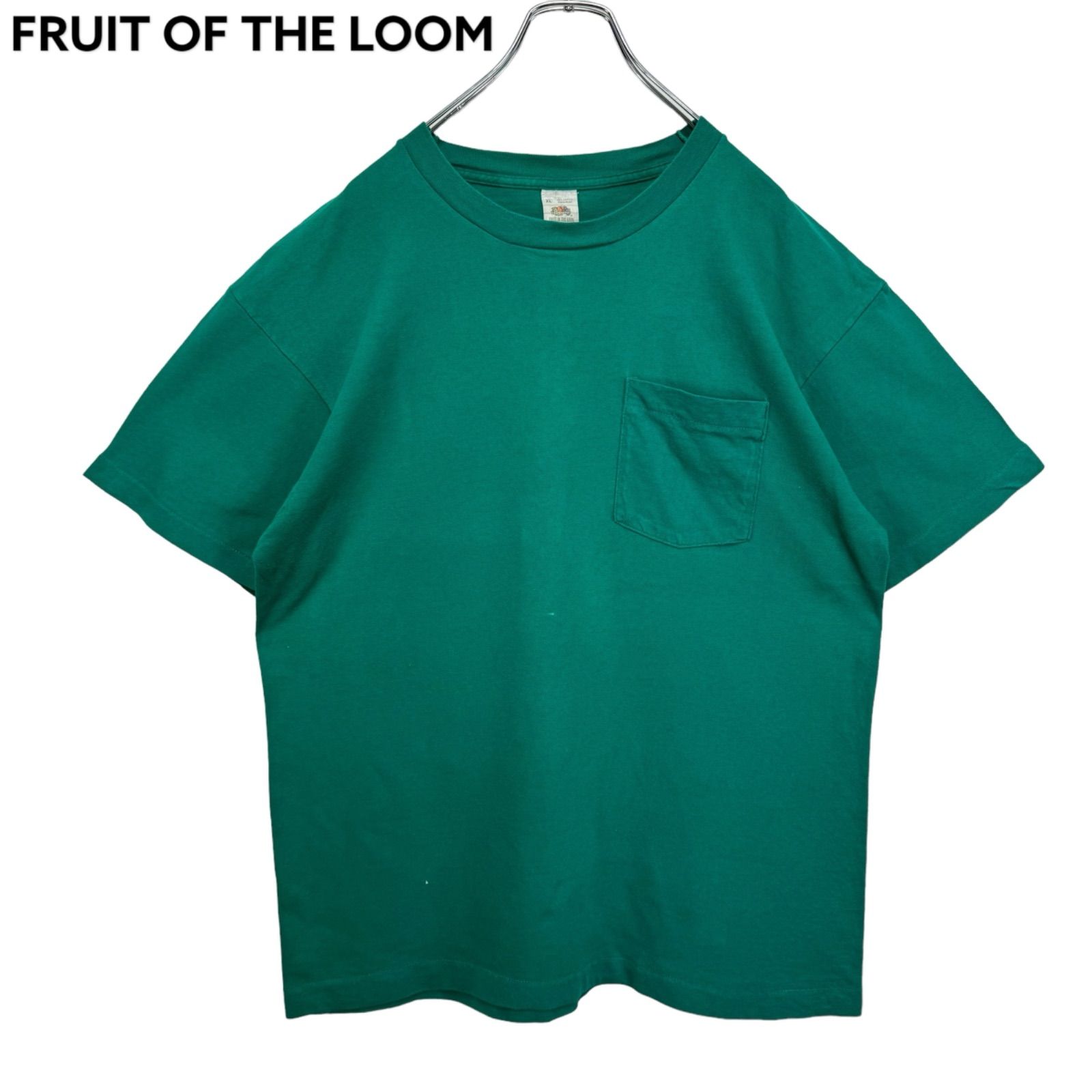 90s vintage XL FRUIT OF THE LOOM Blank Plain T-shirt Tee USA製 