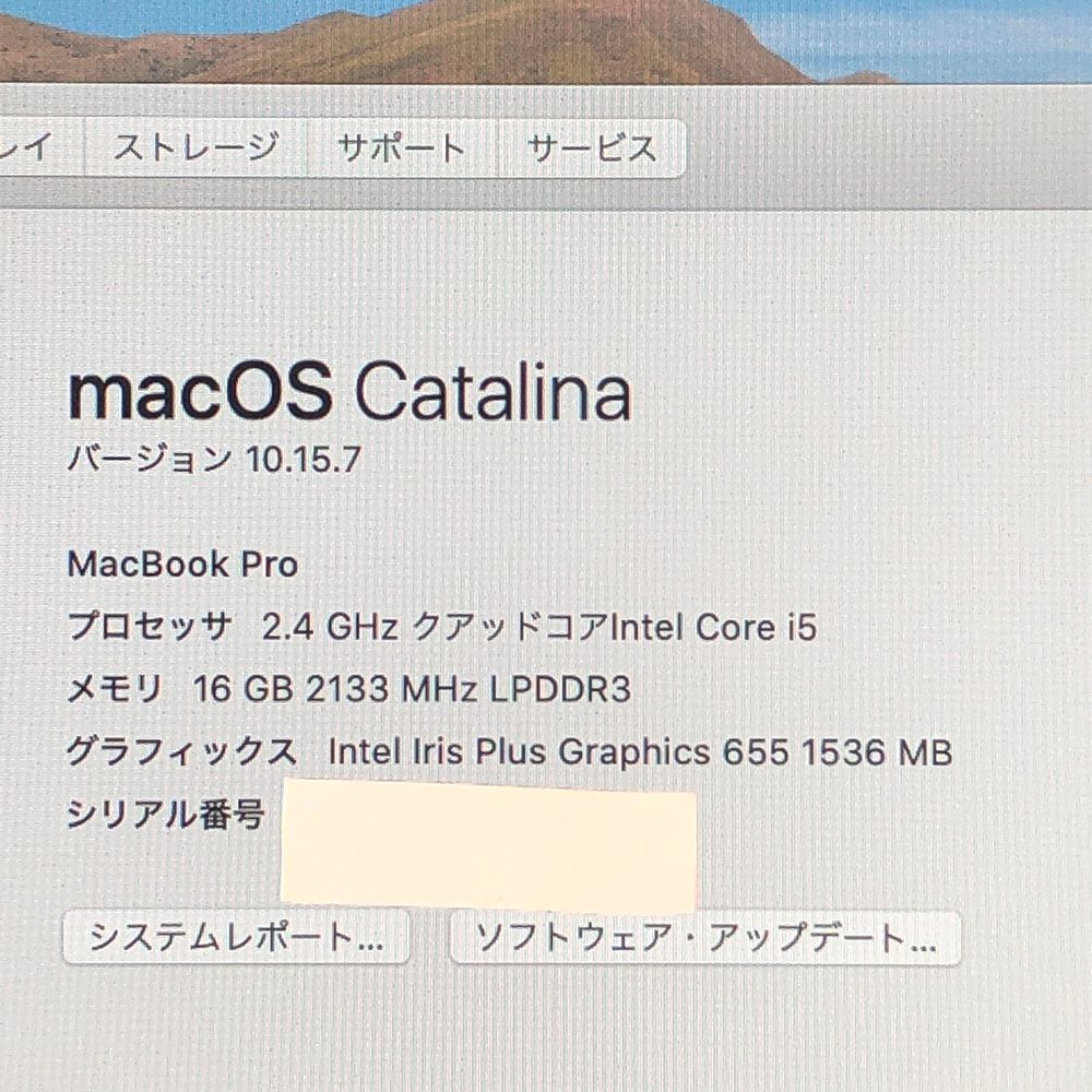 ジャンク MacBook Pro 13