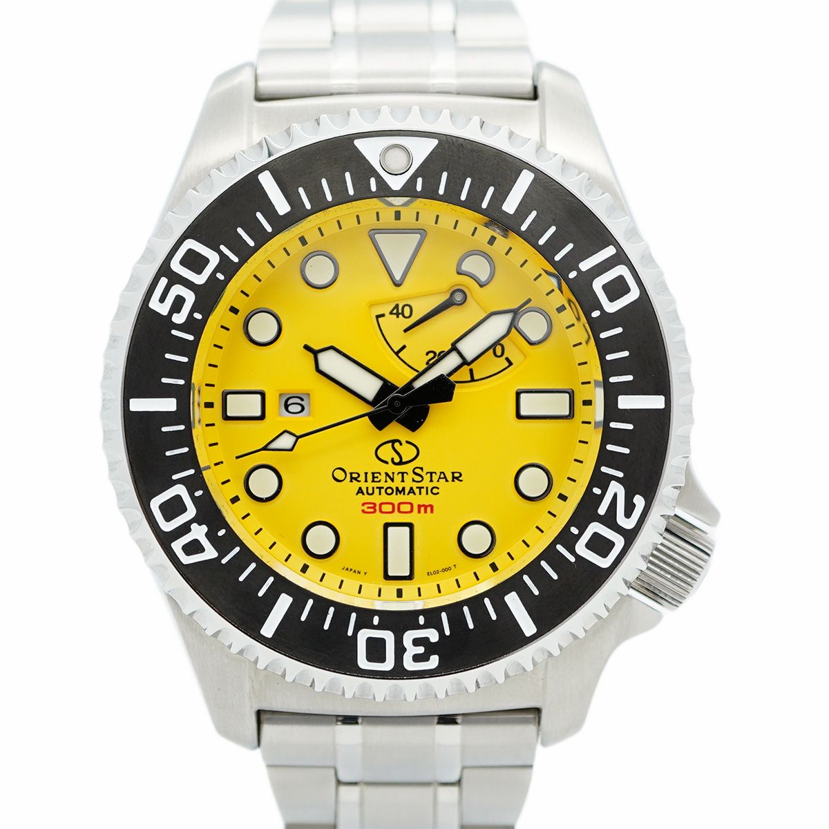5wwm0251 オリエント ダイバー 300m EL02-D0 イエロー文字盤 腕時計 メンズ