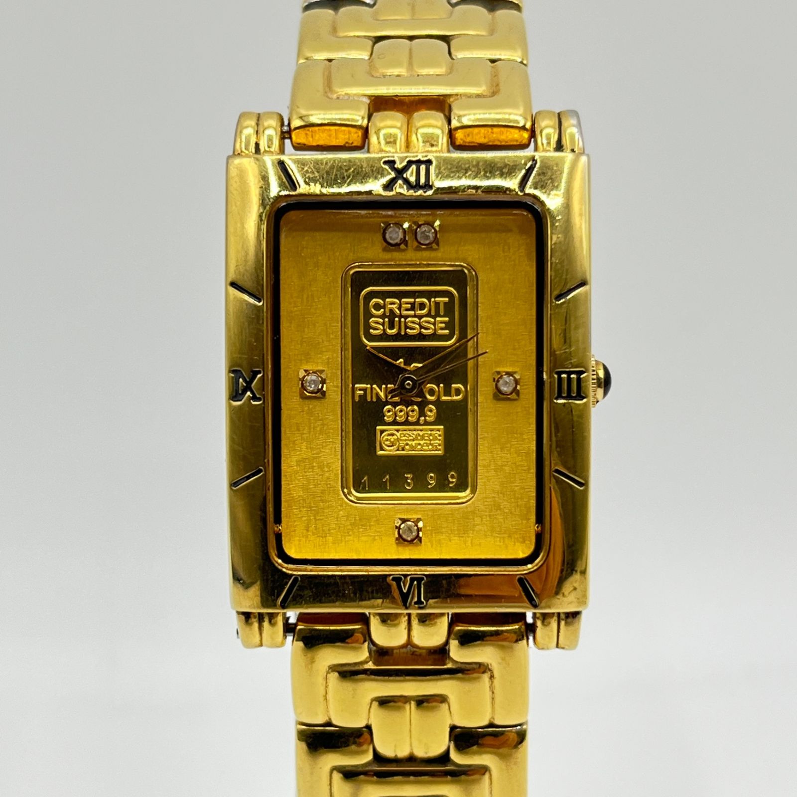 インゴッド純金腕時計 エルジン製 スクエア 24K ウォッチrsk❤︎様専門