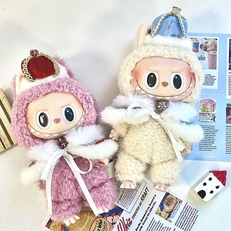 ラブブ　着せ替えつき　ブルー labubu ラブブ ぬいぐるみ服 着せ替え着ぐるみ 可愛い ブルー