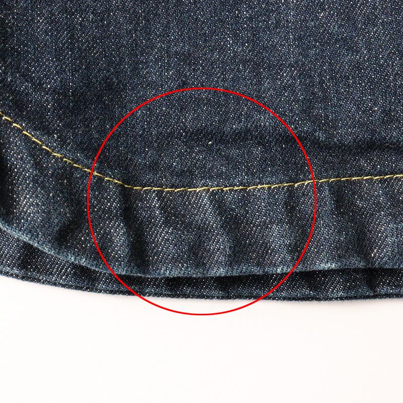 2020 パラスパレス pal'las palace ノーカラーデニムジャケット 2