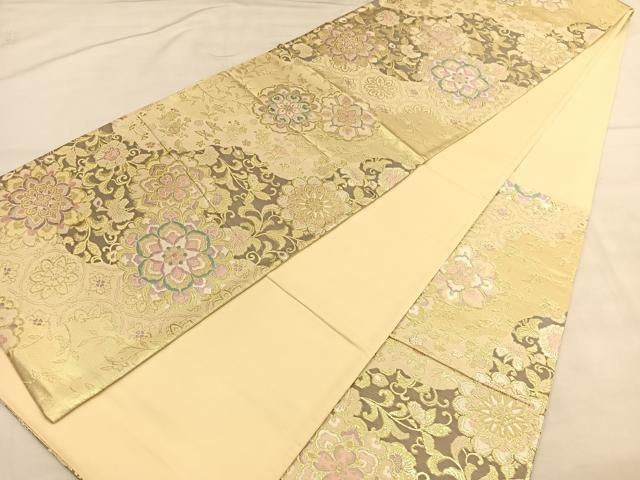 508my53◇宝相華 ペルシャ宮殿 花唐草 金糸 銀糸 六通 袋帯◇美品 508my53◇宝相華 ペルシャ宮殿 花唐草 金糸 銀糸 六通 袋帯◇美