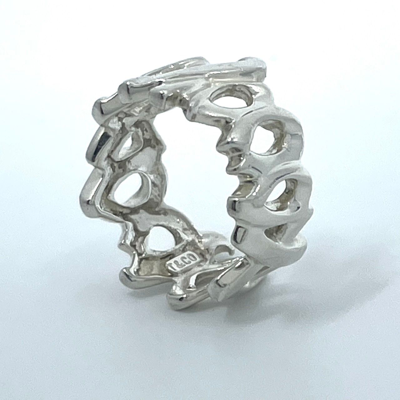 美品 ティファニー リング ラブキス パロマピカソ 9号 美品 TIFFANY & Co. ティファニー ラブアンドキス リング 9号