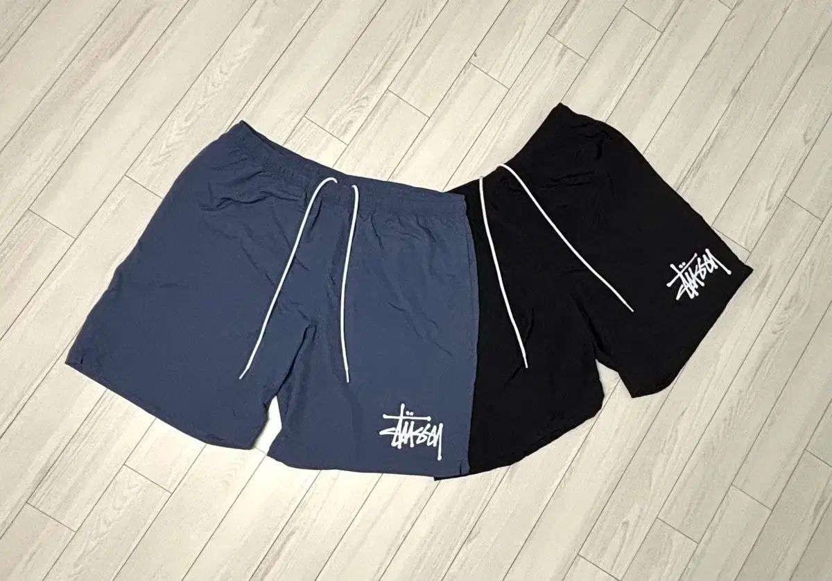STUSSY ステューシー ナイロン ハーフパンツ 黒 ネイビー 個別に