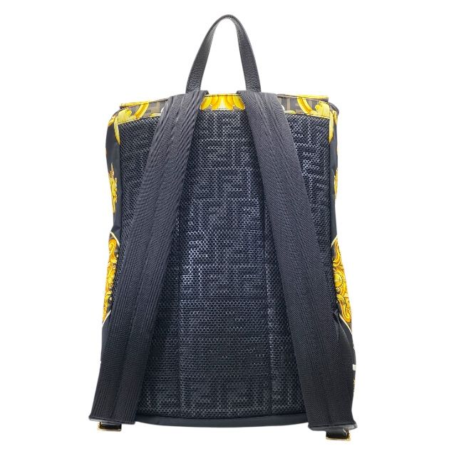 ヴェルサーチ 7VZ066 FENDI FENDACE フェンディコラボ フェンダーチェ ナイロン 総柄 バックパック リュックサック マルチ VERSACE 安心品質 メンズ レディース ユニセックス ブランドバッグ 収納力抜群