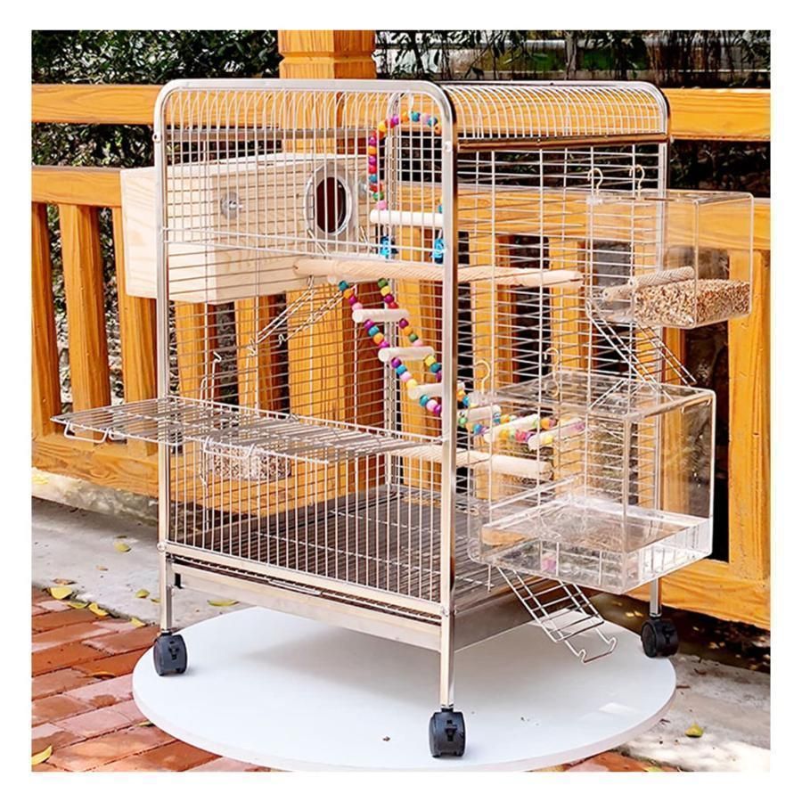 40*40*65CM 小さなオウムステンレス鋼鳥ケージ 鳥小屋鳥かご