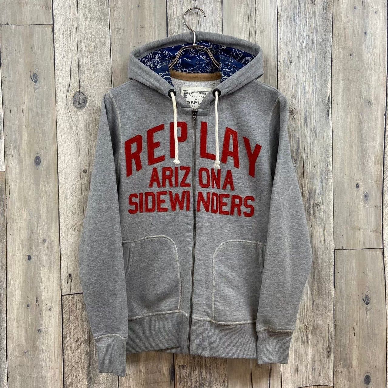 REPLAY リプレイ】裏起毛 スウェット スエット ジップ パーカー S 
