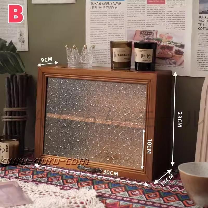 ミニ食器棚 木製 ガラス扉 おしゃれ キッチン収納棚 卓上食器棚 調味料