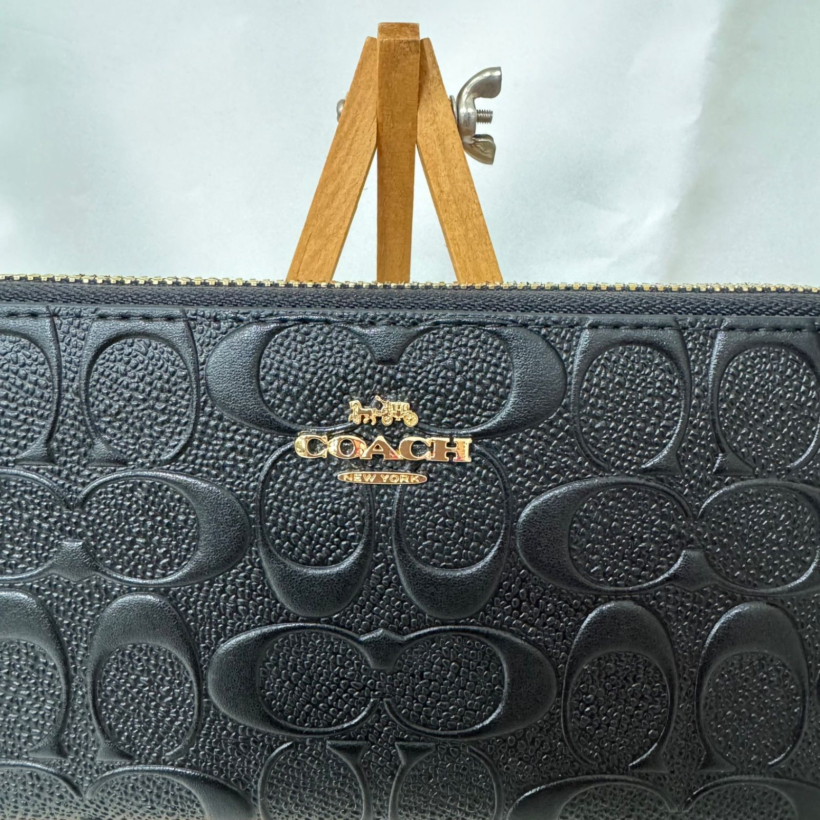 ☆新品☆ COACH 財布 コーチ 長財布 ブラック 黒色 シグネチャー 