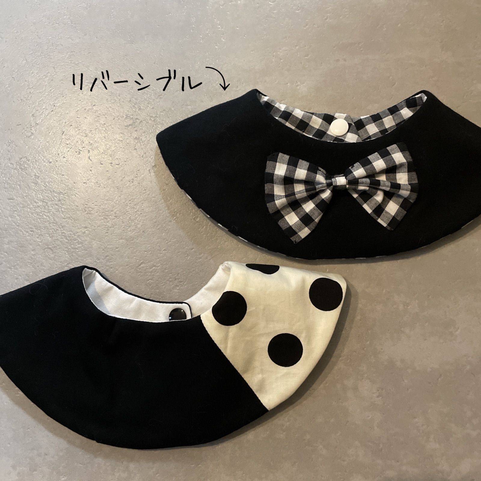 まんまるスタイハンドメイド(２枚セット) - ベビー