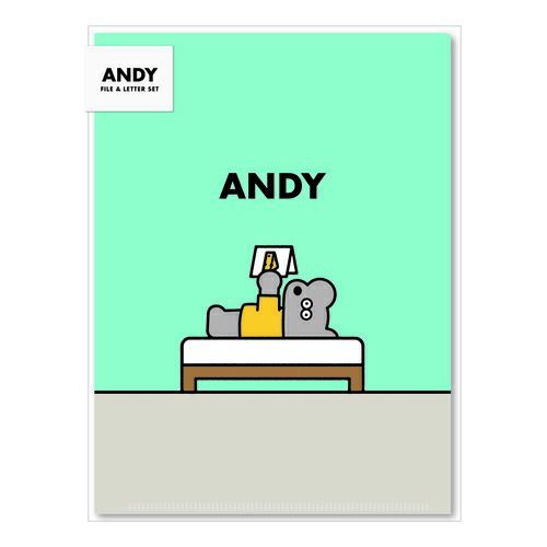 まとめ 大阪フロンティア レターセット＆クリアファイル ＡＮＤＹ レターセット＆クリアファイル ＲＥＡＤＩＮＧ AN1402 ×15セット