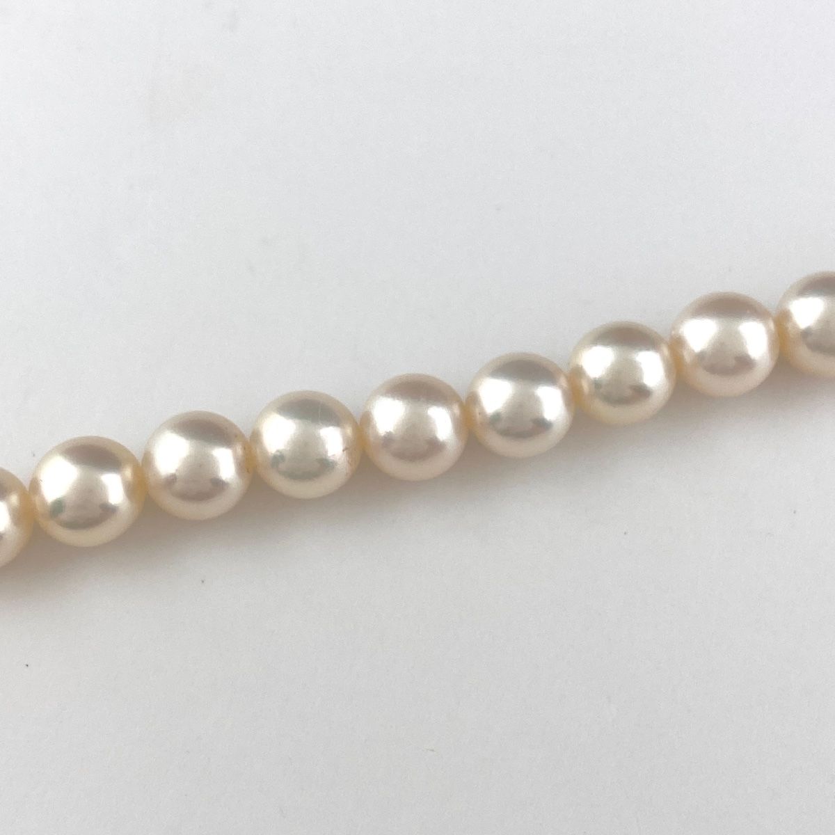 ミキモト MIKIMOTO パール デザインネックレス WG ホワイトゴールド 