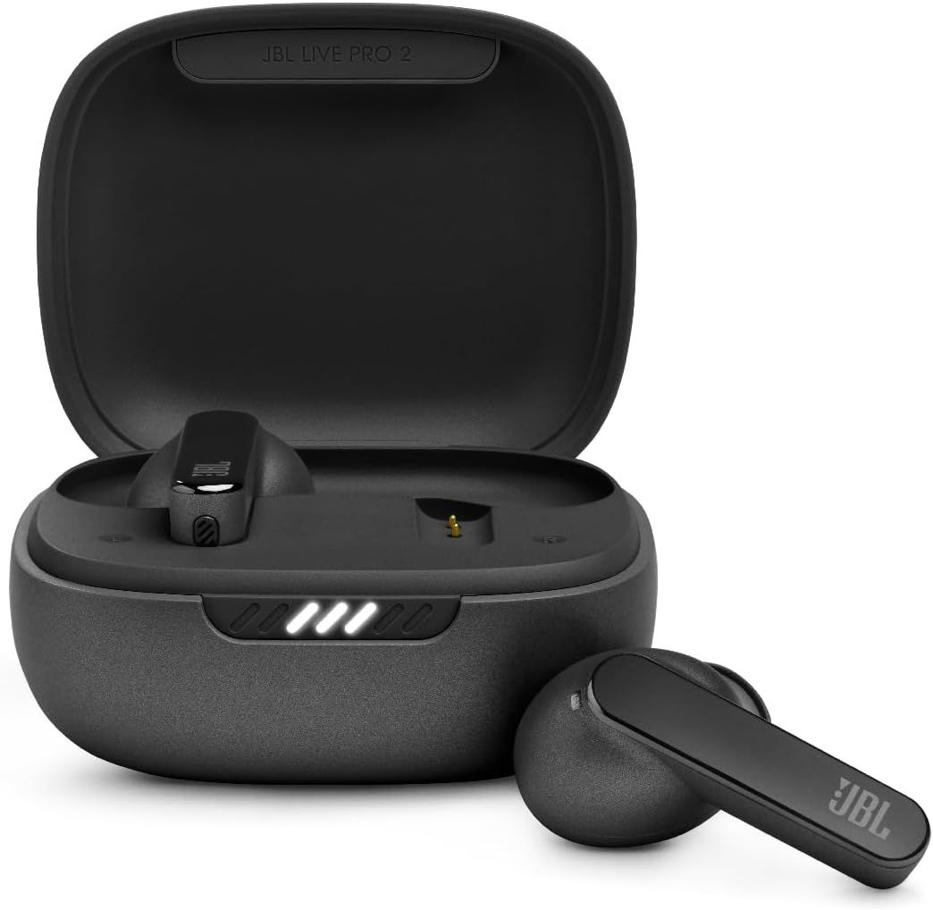 【公式限定】JBL LIVE PRO 2 完全ワイヤレスイヤホン ハイブリッド ノイズキャンセリング 防水 マルチポイント ワイヤレス充電 (ブラック) JBLLIVEPRO2TWSBLK