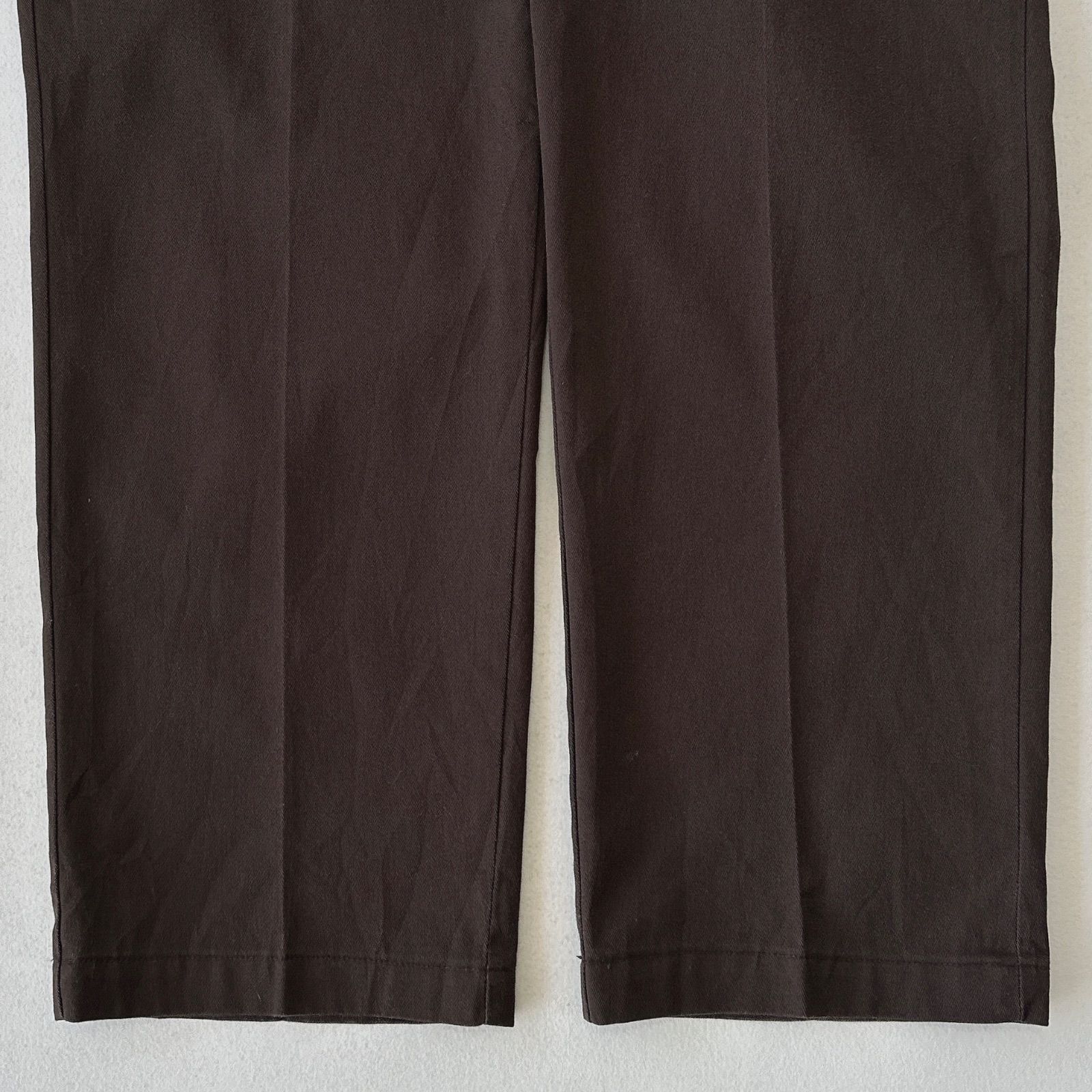 80s USA製 ディッキーズ 874 チビタグ ブラウン USA製 80年代 “34×34” Dickies ディッキーズ 874 ワークパンツ