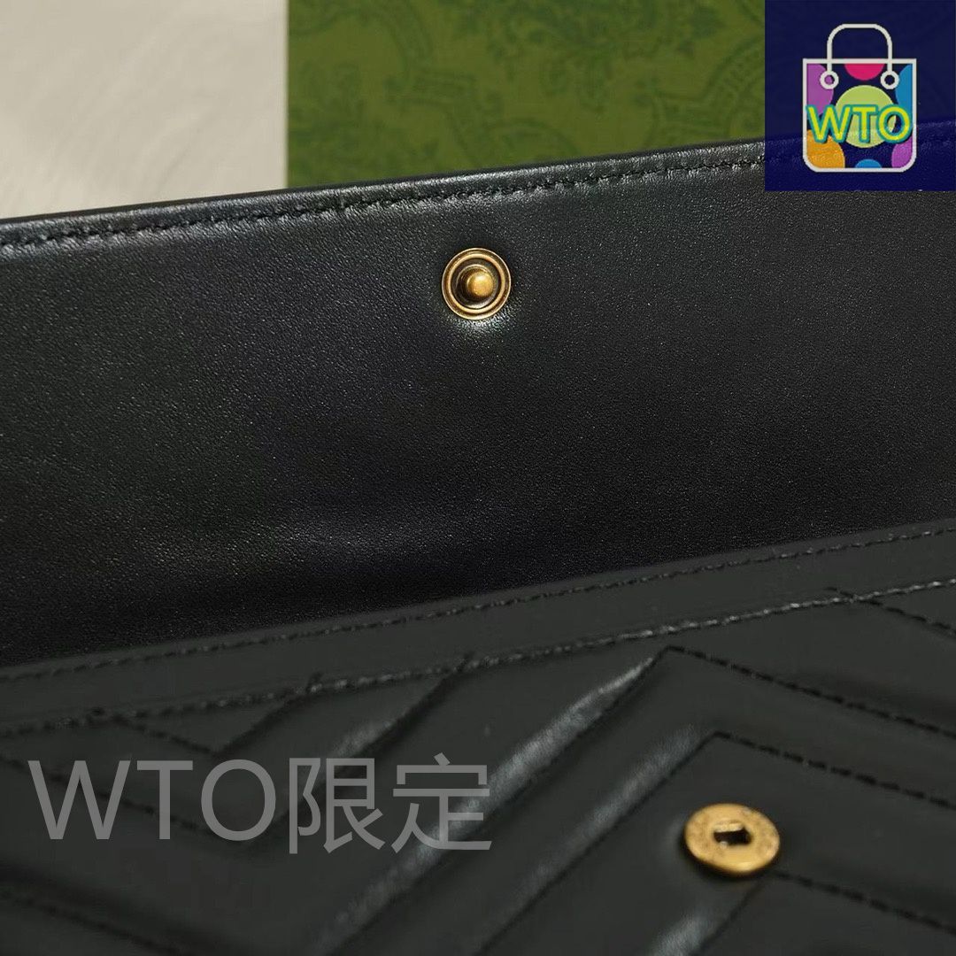 GUCCI マーモント　長財布 今日特価】Gucci グッチ マーモントシリーズ ロング財布 刺繍