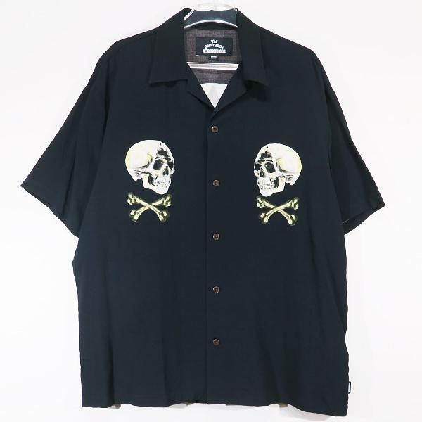 NEIGHBORHOOD ネイバーフッド x The Great Frog ザ グレート フロッグ 23SS SKULL HAWAIIAN SHIRT  SS 231TSGFN-SHM02S スカル ハワイアン シャツ ブラック 半袖 - メルカリ