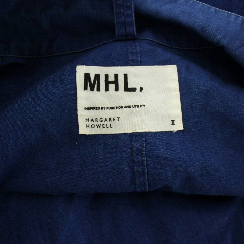 MHLマーガレットハウエル コットンデニムワンピース 濃紺 II MHLマーガレットハウエル コットンデニムワンピース 濃紺 II