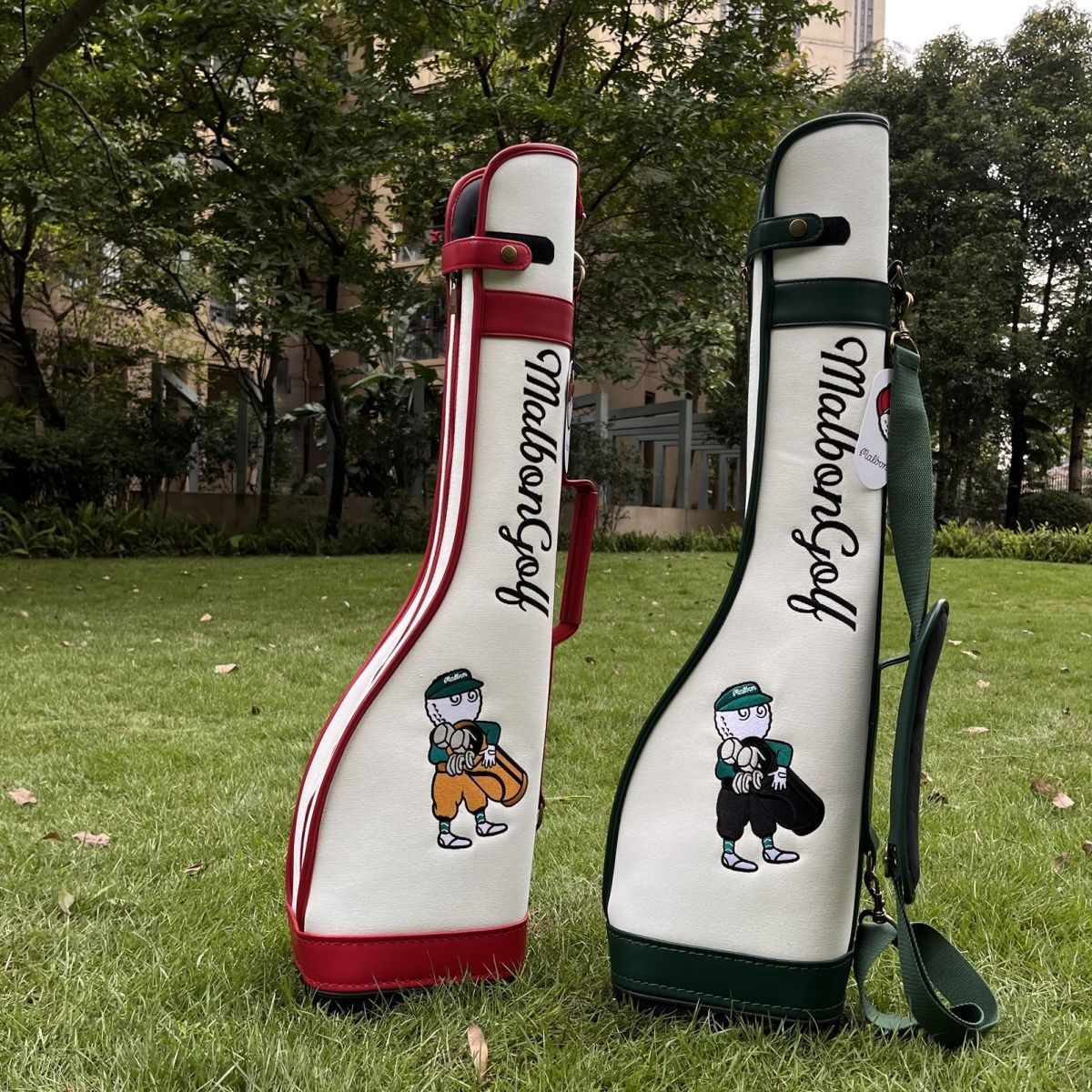 人気 malbon golf マルボンゴルフ キャディバッグ ゴルフバッグ スタンド ハーフケース キャディバッグ 自立型 防水 耐摩耗性