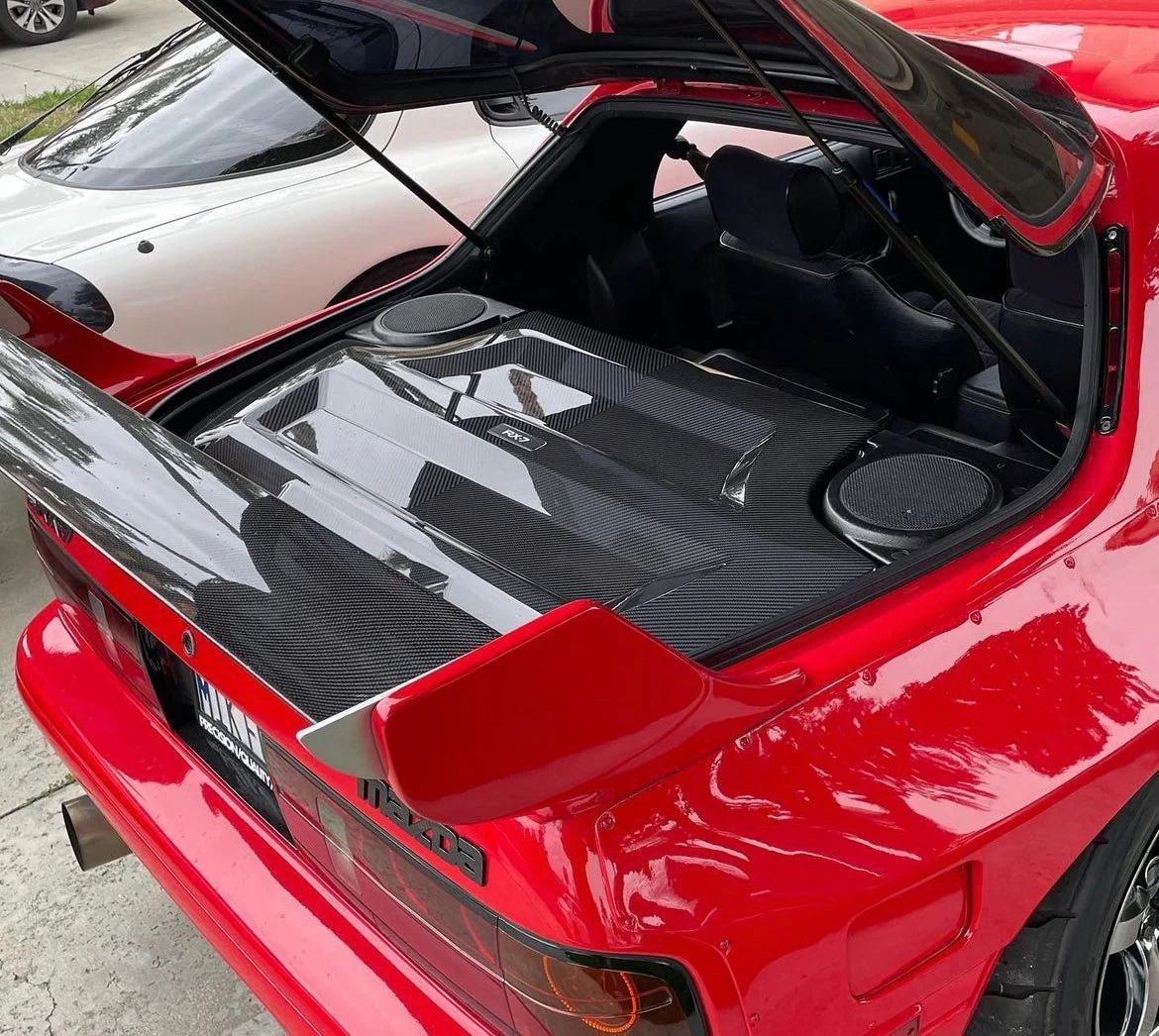 PROTOKRAFT FC3S RX7 1985-1992 ドライカーボンプライバシーカバー 平織 綾織 グロス サテン