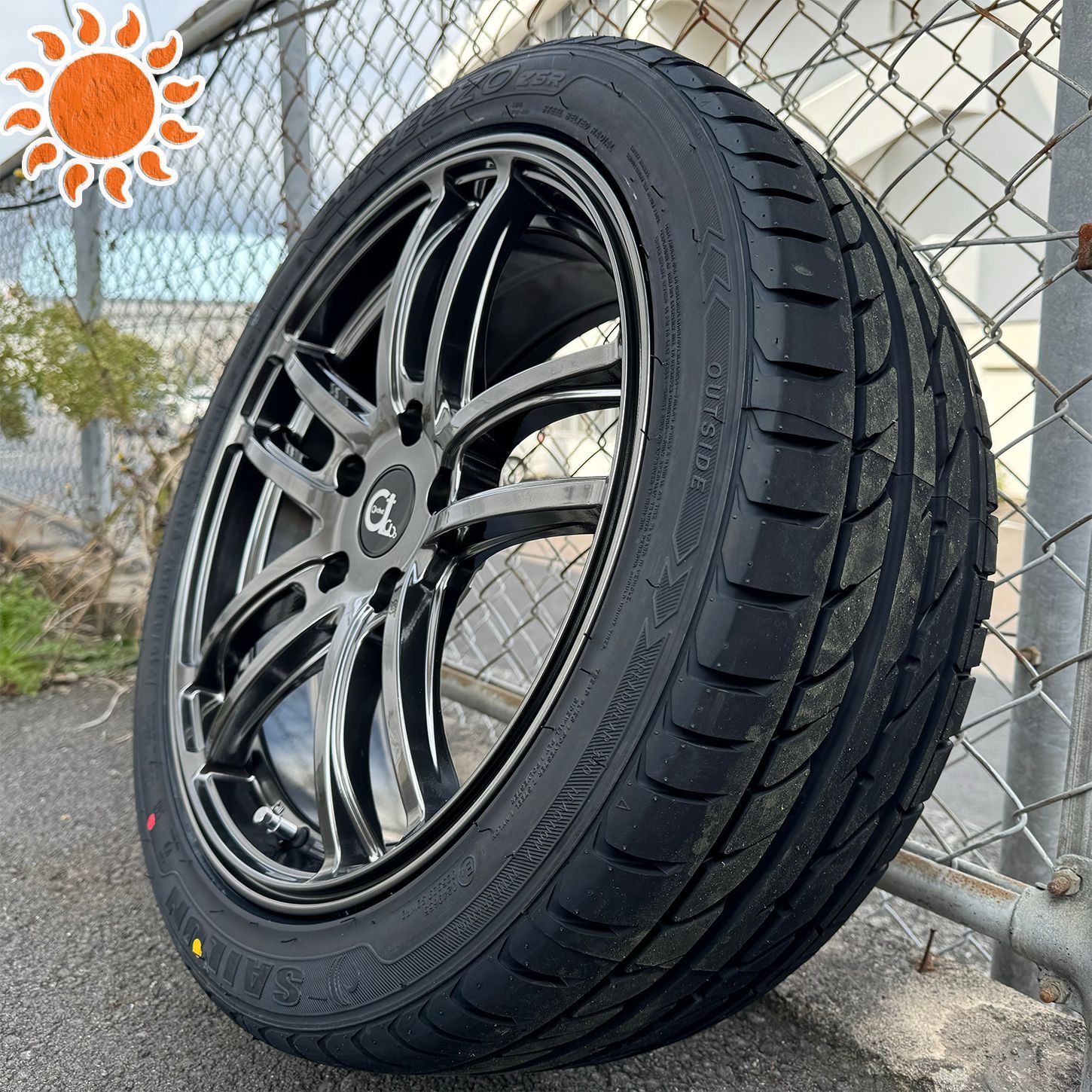 17インチ タイヤ　アルミ　ホイールセット　205/45r17 新品 夏タイヤセット スズキ スイフトスポーツ （ZC33S,ZC32S