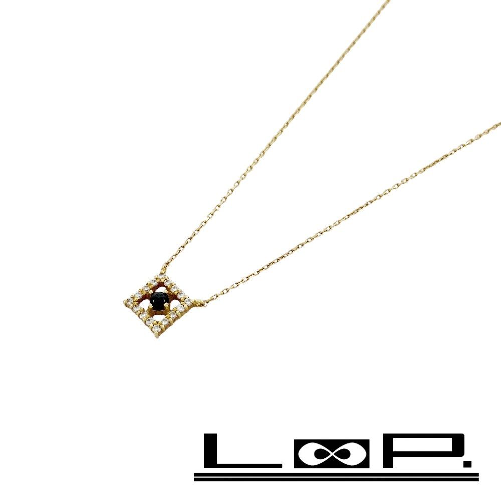 ete ◾️18k ゴールド ダイヤモンド 保証書あり ete（エテ） ネックレス 「レタード」 K18YG ダイヤモンド ネックレス