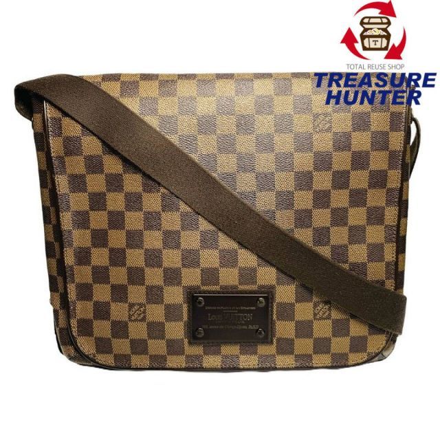 ルイ ヴィトン ダミエ ブルックリンMM ショルダーバッグ メッセンジャーバッグ N51211 LOUIS VUITTON 240005006709