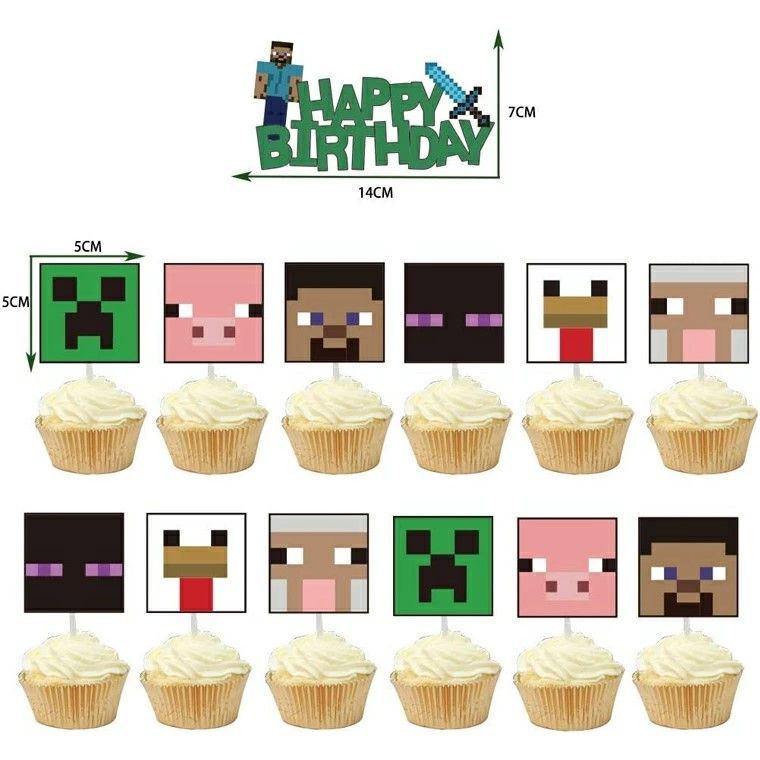 マインクラフト 誕生日 マイクラバルーン ふうせん HAPPY BIRTHDAY