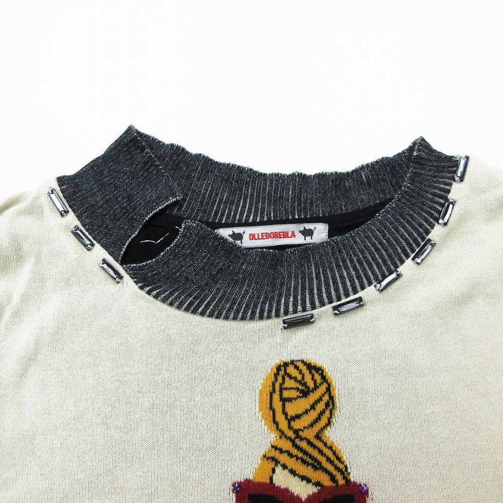 極美品　ALBEROBELLO 長袖カットソー ロンT ぶたさん刺繍 グレー 楽天市場】アルベロベロ カットソーの通販