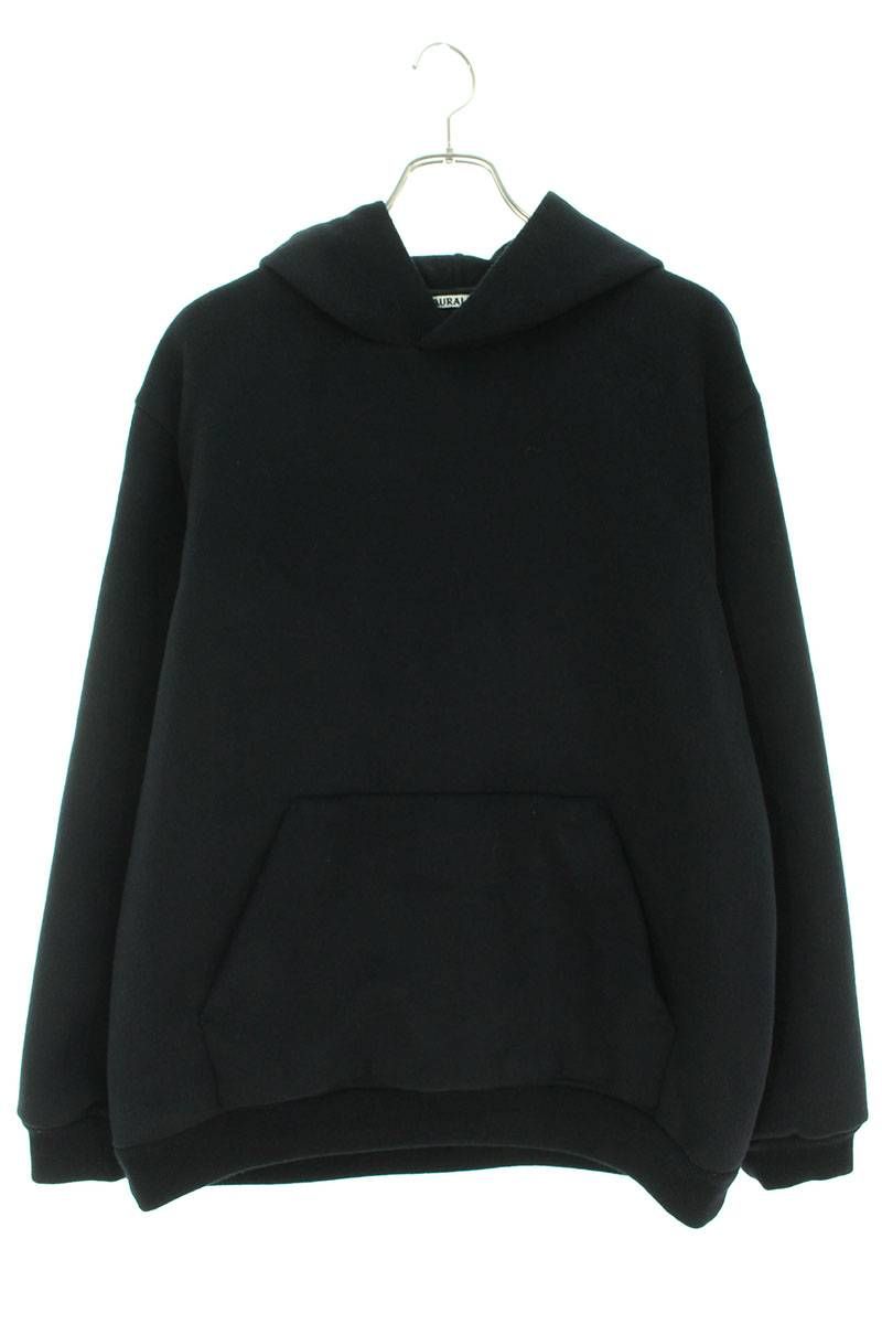 オーラリー CASHMERE MELTON HOODIE A9AP02CM カシミアメルトンプル