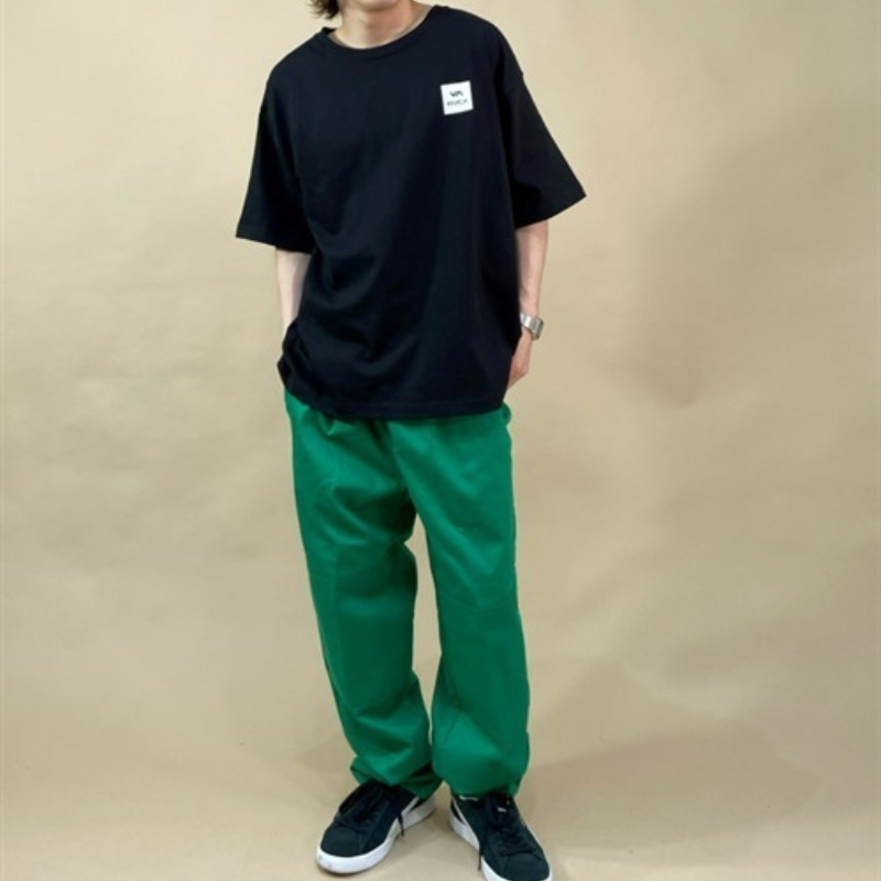 【ムラスポ公式】DICKIES ディッキーズ 限定 ダブルニー シェフパンツ グリーン(33KG) スケートパンツ カラーパンツ メンズ レディース