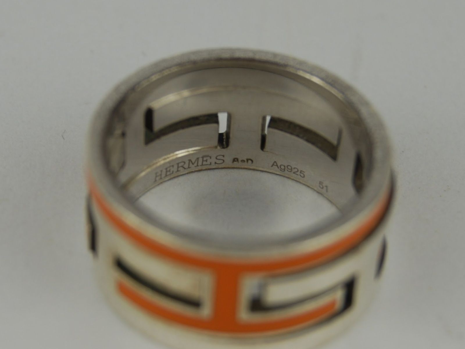 USED/BC】HERMESエルメス□シルバーSV925□ムーブアッシュ□リング 