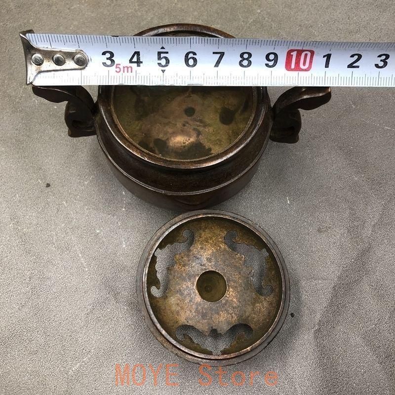 銅器 火炎耳三足薫香炉 茶台香道具 工芸品 置物 - メルカリ