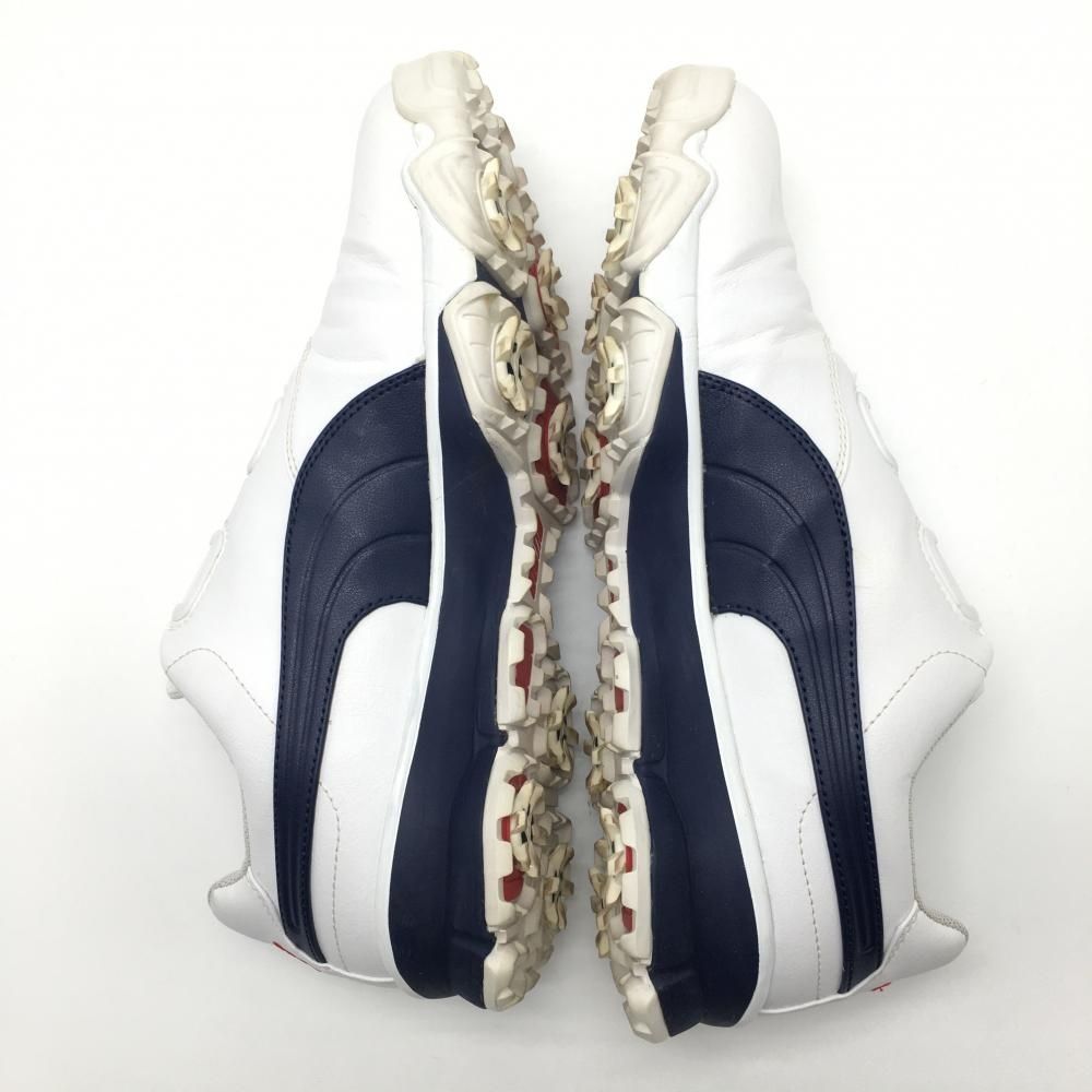 PUMA - 【美品】プーマ ゴルフシューズ 白×ネイビー 18866102 ACE BOA ダイヤル式 メンズ 27.0 ゴルフウェア PUMA 美品】プーマ ゴルフシューズ 白×ネイビー 18866102 ACE BOA