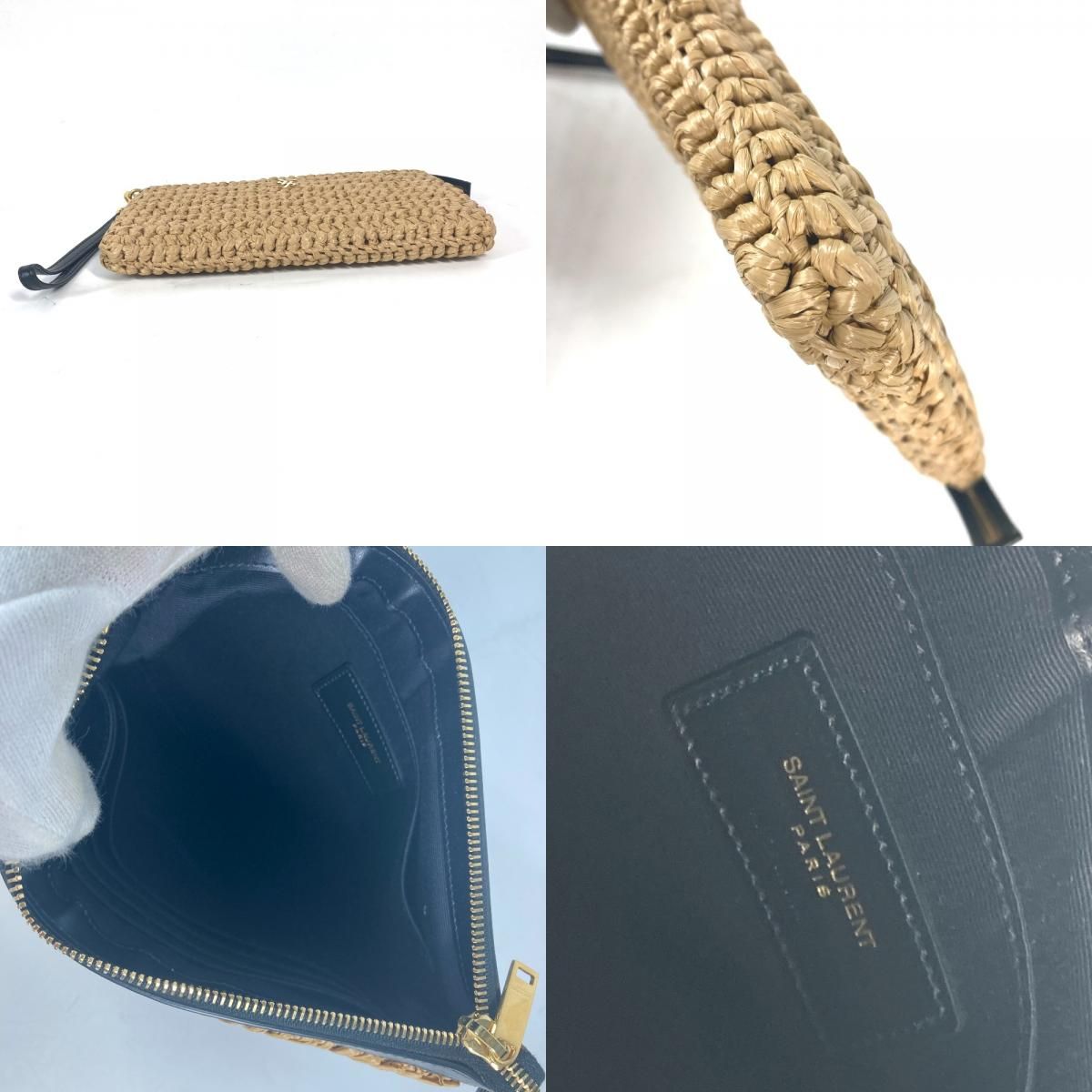 SAINT LAURENT PARIS サンローランパリ クラッチバッグ YSLロゴ 531917