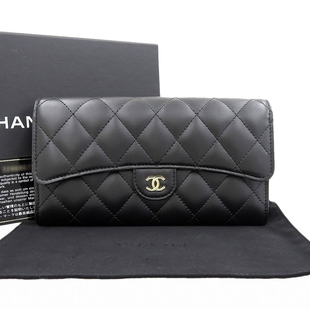 【本物保証】 箱・布袋・保付 シャネル CHANEL マトラッセ タイムレスクラシック ココマーク ホック付長財布 A80758 シール付 25番台 黒 楽天市場】【本物保証】 箱・布袋・保付 シャネル CHANEL マトラッセ