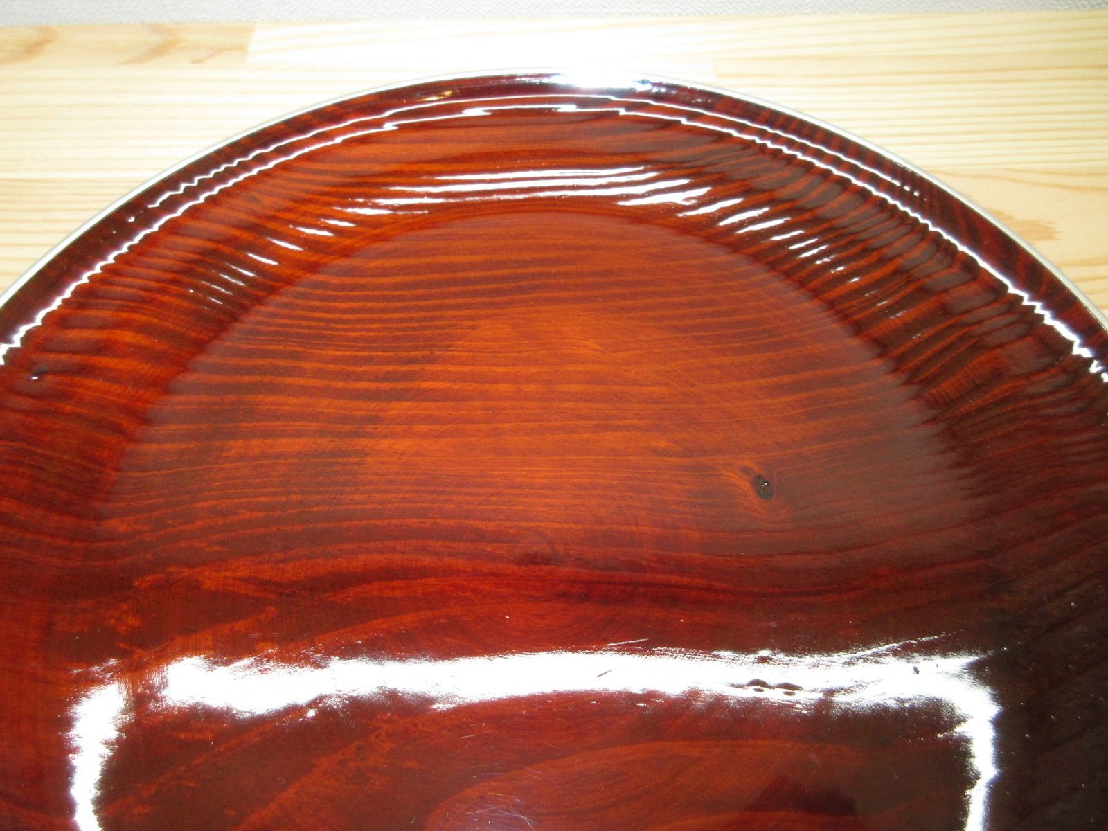 逢絢亭】茶道具 菓子器 青海盆 京塗 松木地 木製 岡本漆専