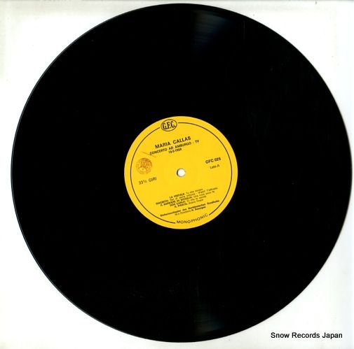 レコード】マリア・カラス concerto ad amburgo tv 15/5/1959