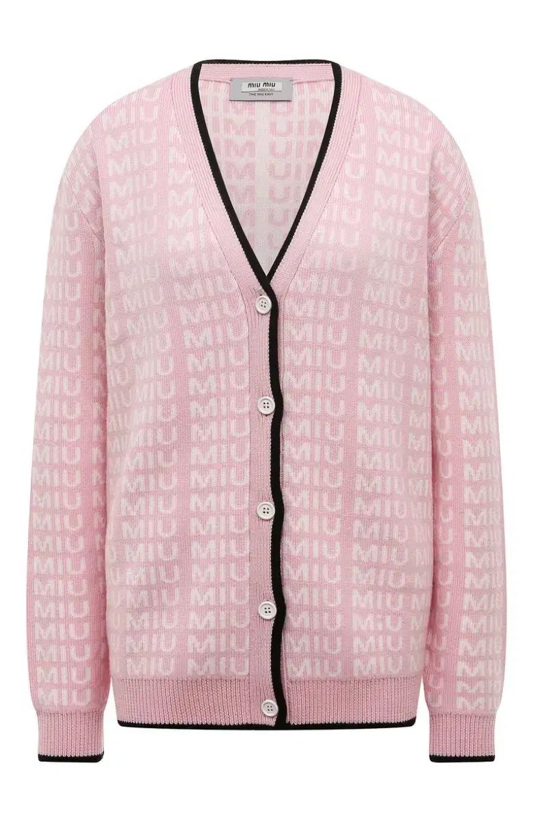 miumiu MIU MIU(ミュウミュウ) ウール カーディガン ピンク 36 - メルカリ 