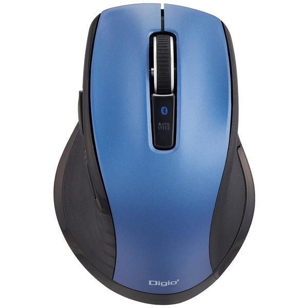 新品M_無線(Bluetooth)_ブルー ナカバヤシ(Nakabayashi) Digio2 5ボタンBlue LED マウス 無線 Bluetooth 静音 ブルー Z8412